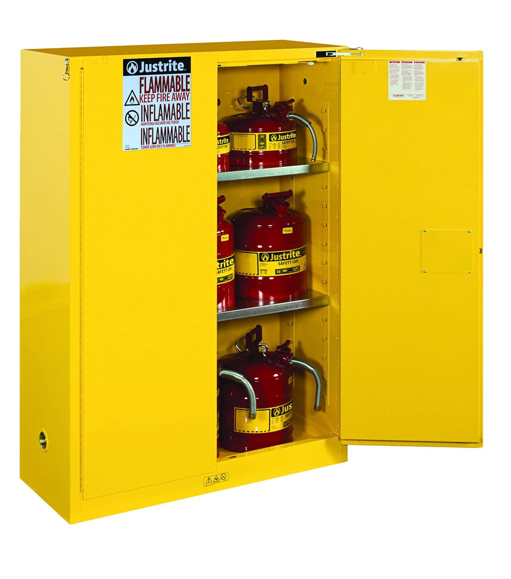 2 Door Self Closing Flammable Safety Cabinet, 45 gal T933