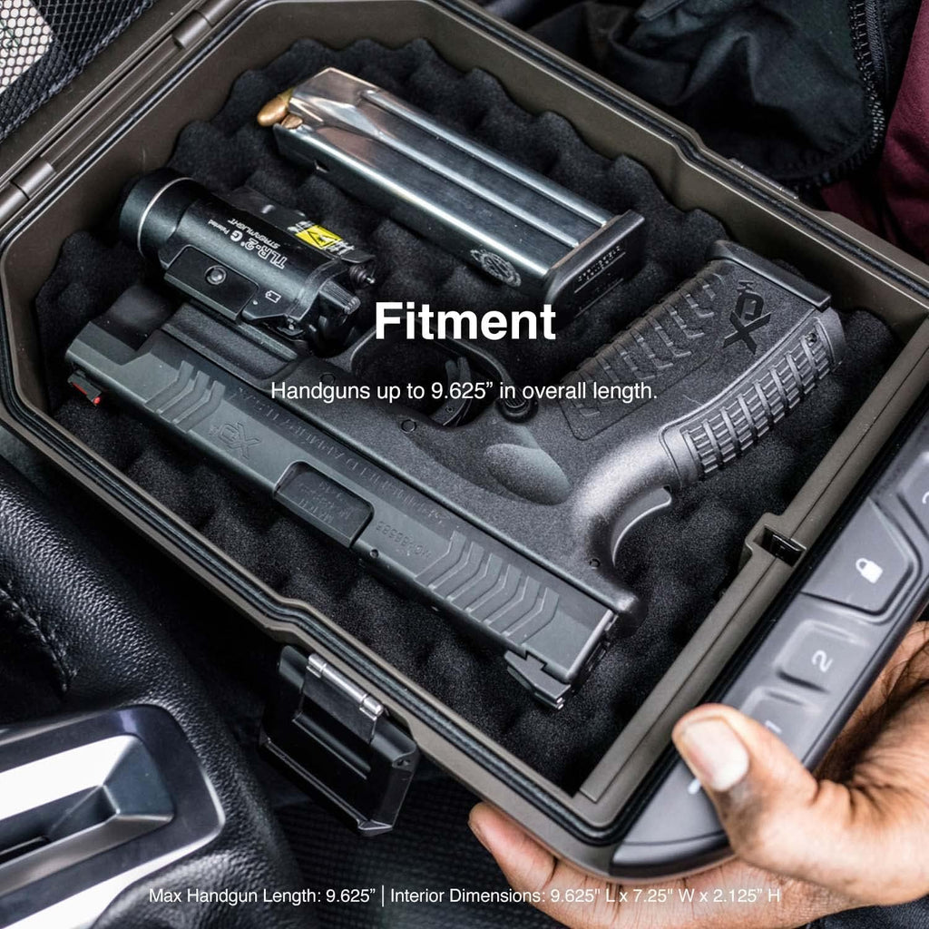 Waterproof Electronic Lock Handgun Case with Backlit Keypad D573004