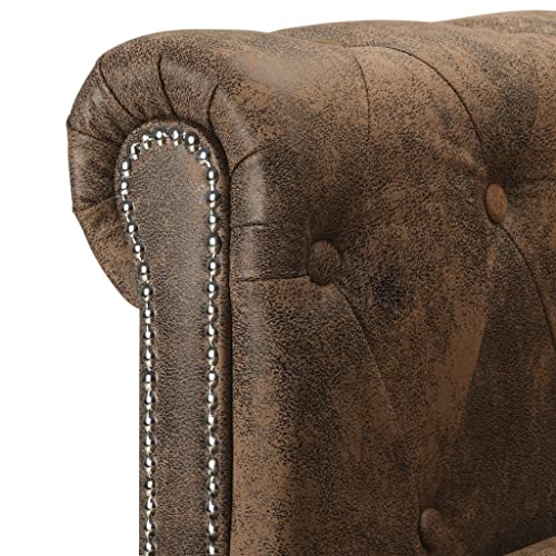 Brown L-shaped Sectional Sofa O274