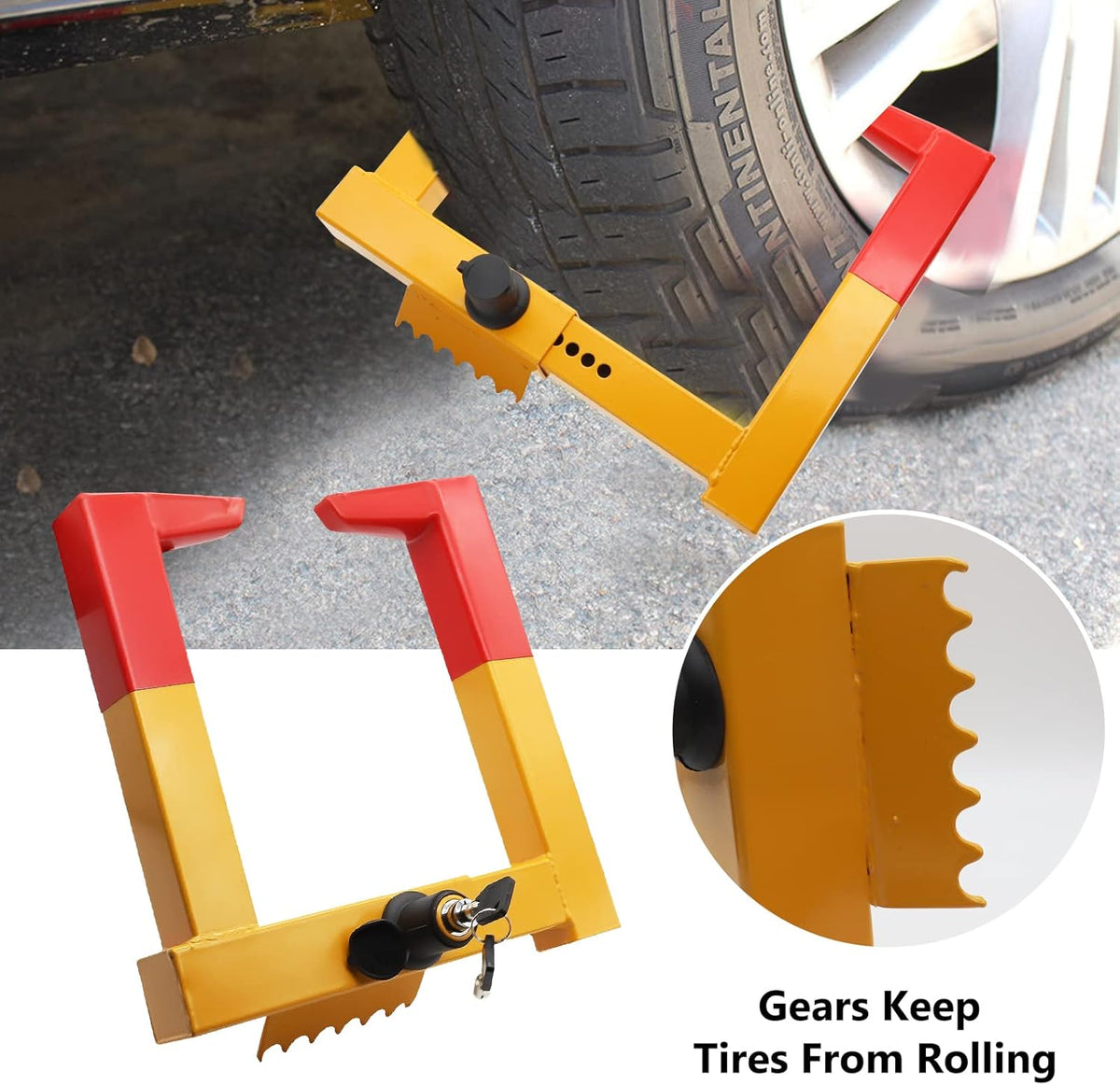 2PCS Universal Wheel Clamp Tire Lock S735