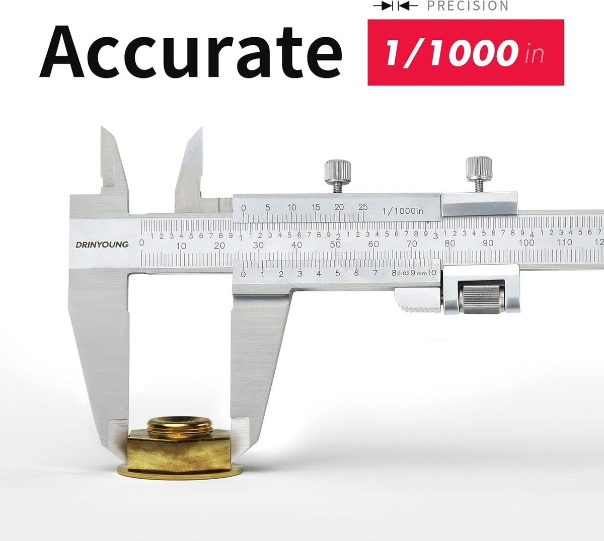 All-Metal Vernier Caliper Inch/Metric 0-12/0-300mm Range H140