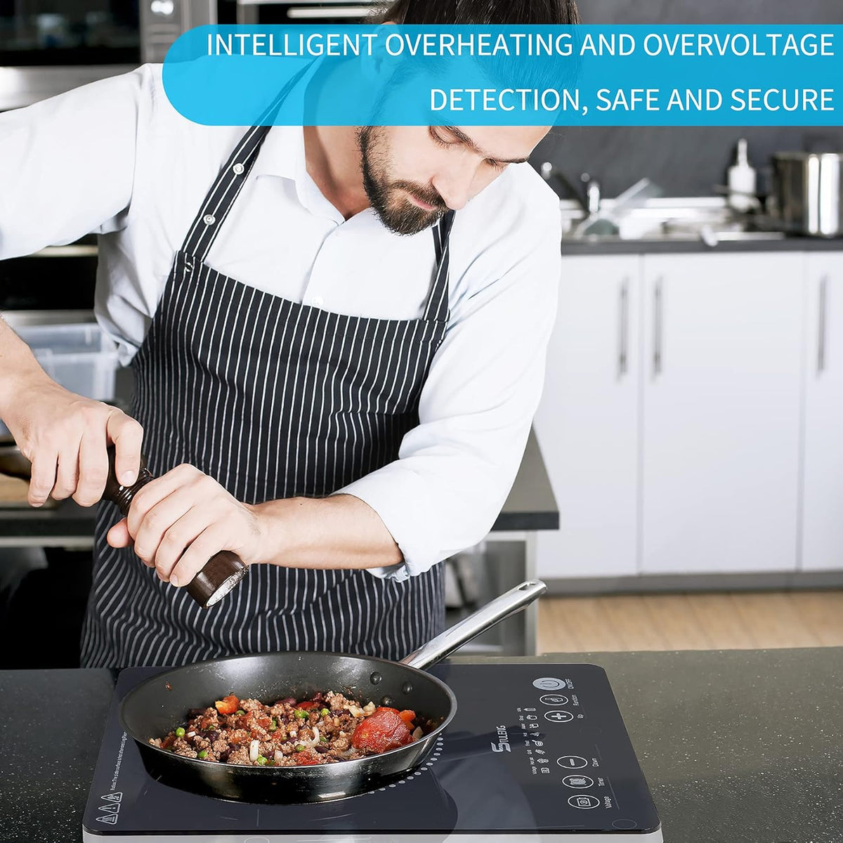 Portable 1300W Infrared Single Burner Cooktop Z943052