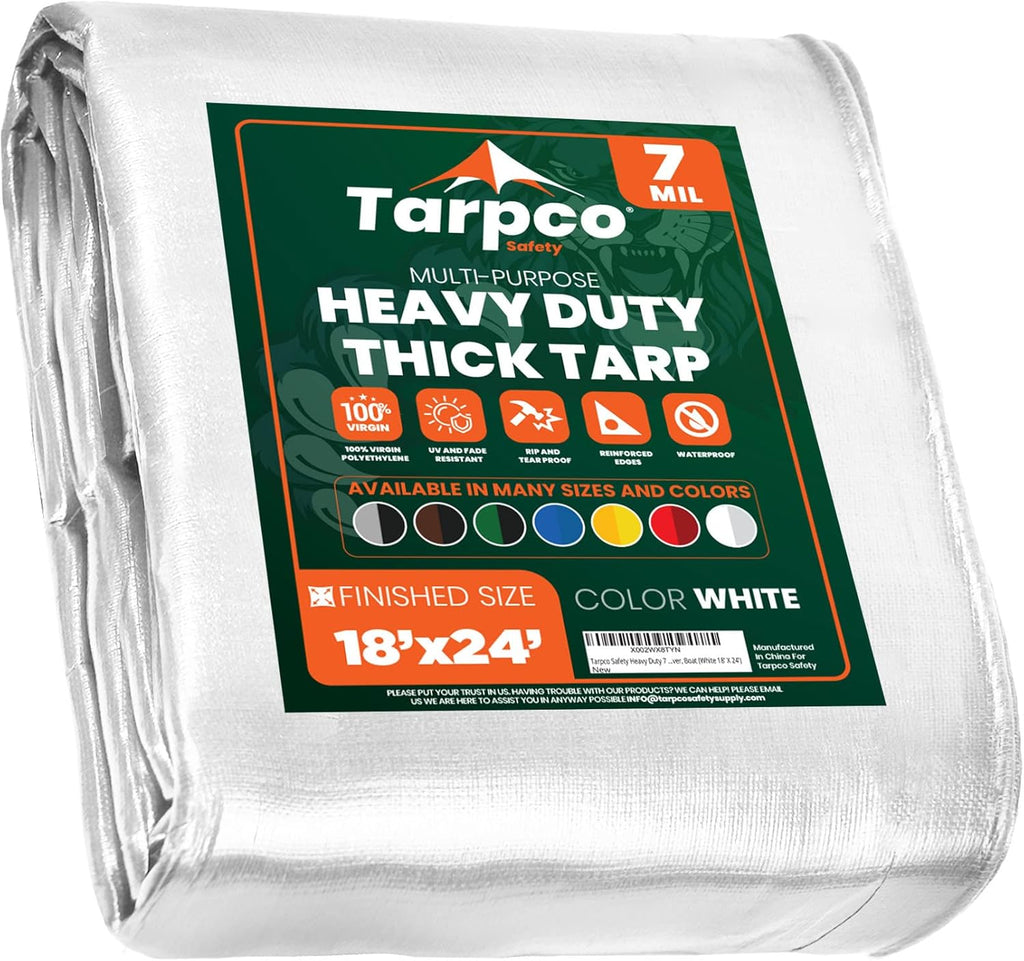 Heavy Duty 7 Mil Waterproof Poly Tarp Cover 8' X 10' G22814