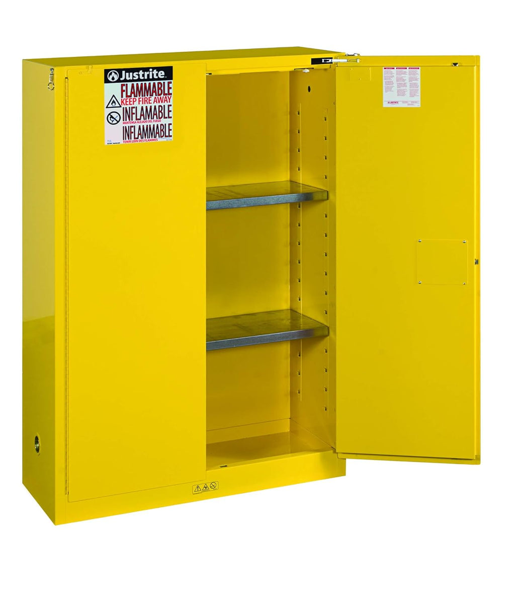 2 Door Self Closing Flammable Safety Cabinet, 45 gal T933