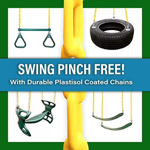 Solid Cedar Wood Swing Set with Built-in Tree House, Wave Slide, Spiral Slide O688888