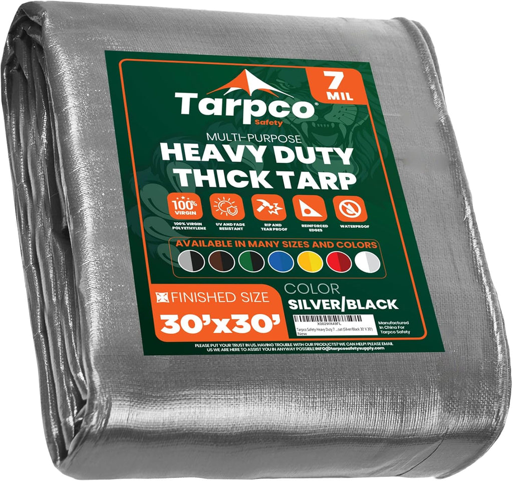 Heavy Duty 7 Mil Waterproof Poly Tarp Cover 8' X 10' G22814