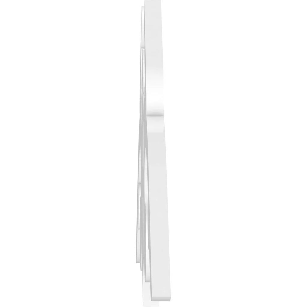60"W x 20"H x 1"P PVC Gable Pediment D633