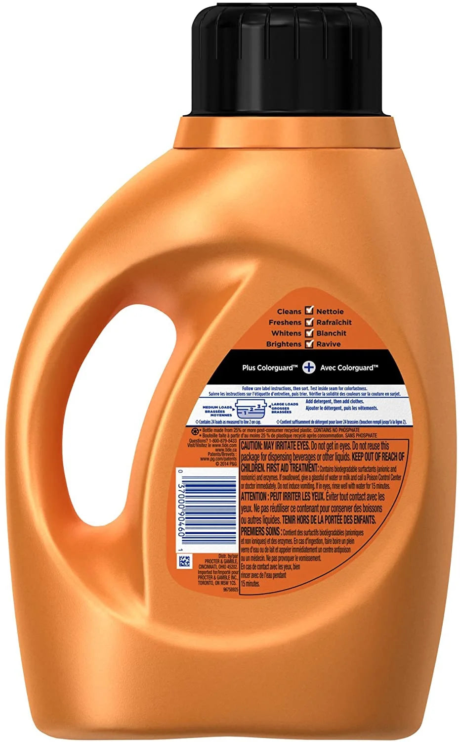 Tide Liquid Laundry Detergent, Active Fresh 46 oz (Pack of 6) S813787
