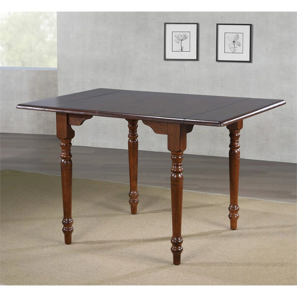 Rectangle Drop Leaf Wood Dining Table Y29675