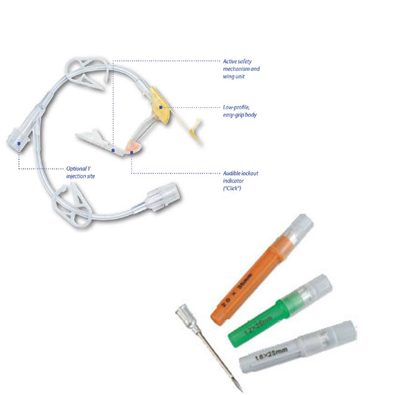 Safety Huber Infusion Set V601
