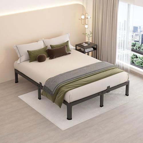 18 Inch Full Size Metal Platform Bed Frame with Under-Bed Storage G417