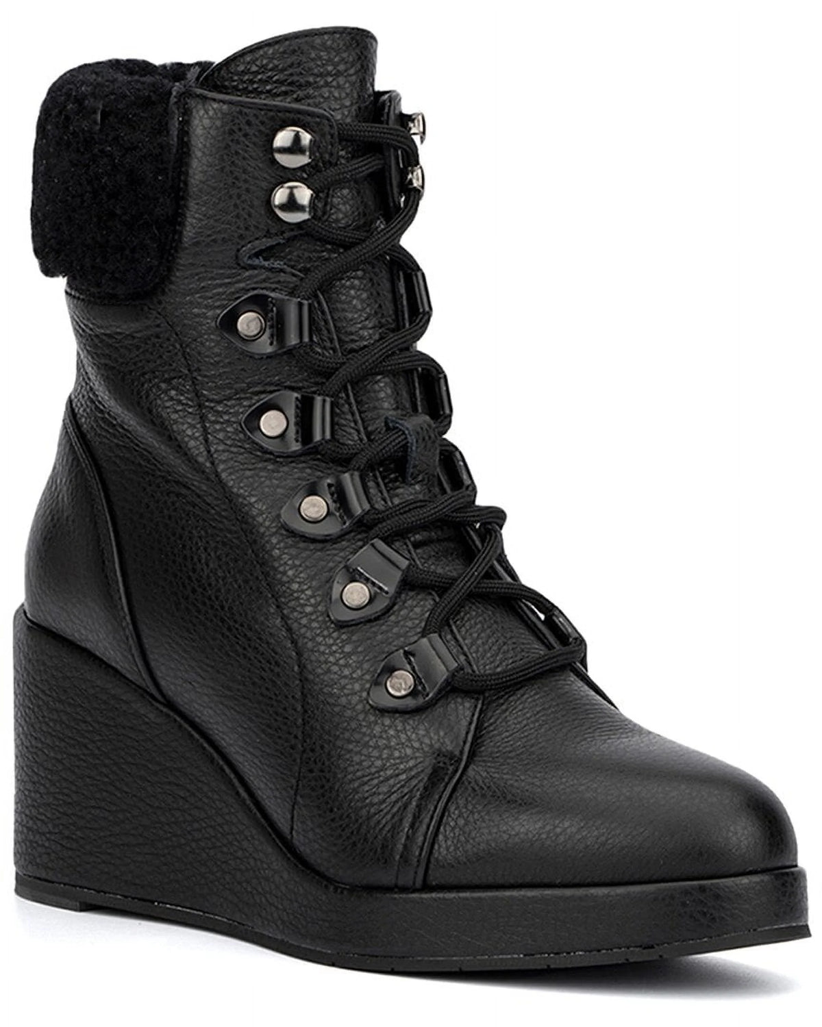 Weatherproof Leather & Shearling Boot L26183