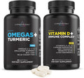 Omega 3-6-7-9 Turmeric Vitamin D3 K2 Magnesium Probiotic Supplement P2474