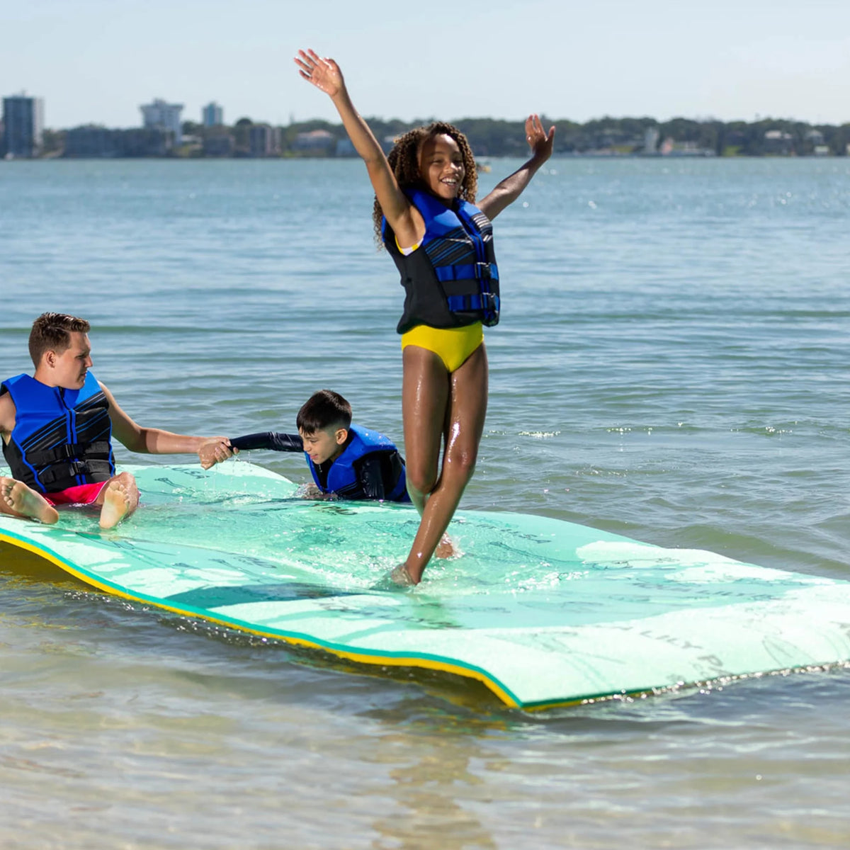 15 Ft Yellow Floating Foam Water Playground Z908221
