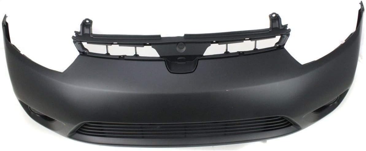 Plastic Bumper Cover Fascia for 2006-2008 Honda Civic Coupe, Primed, with Fog Light Holes Q921649