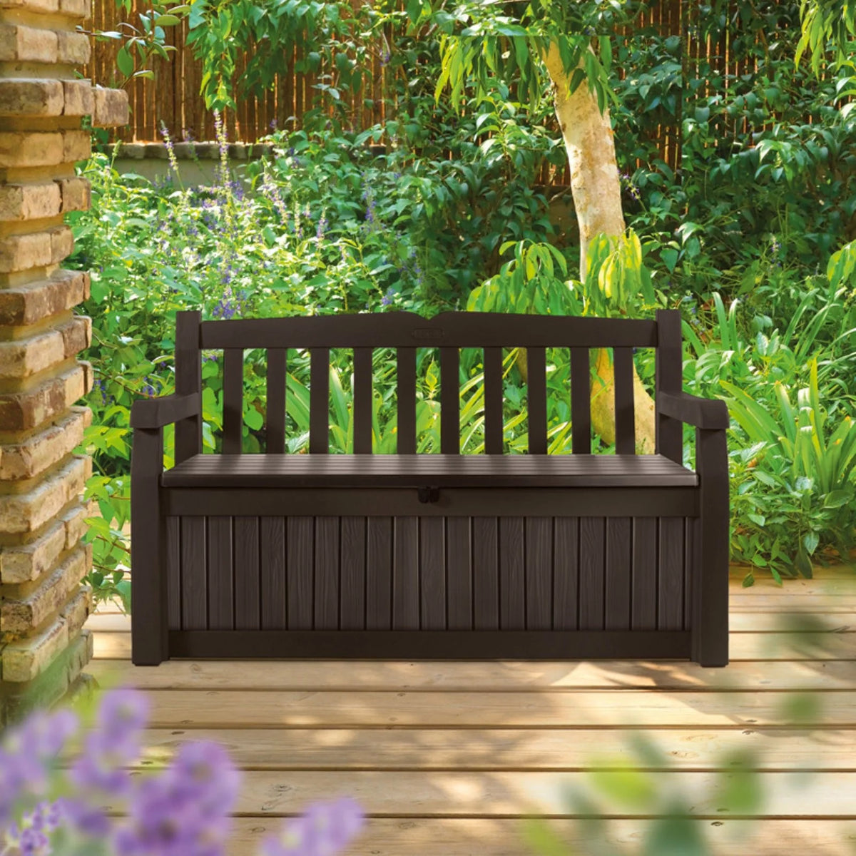 Outdoor Storage Resin Bench P313908