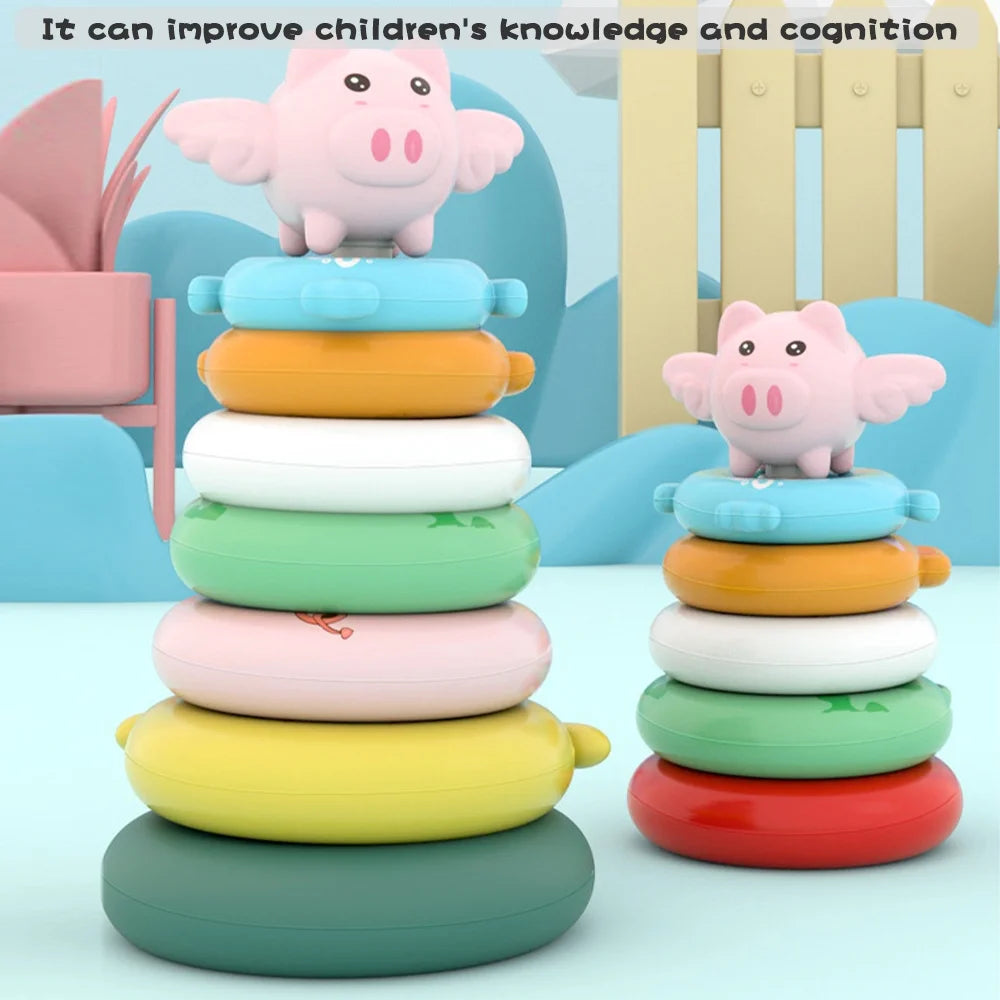 7 Pcs Soft Stacking Rings Toy U92059