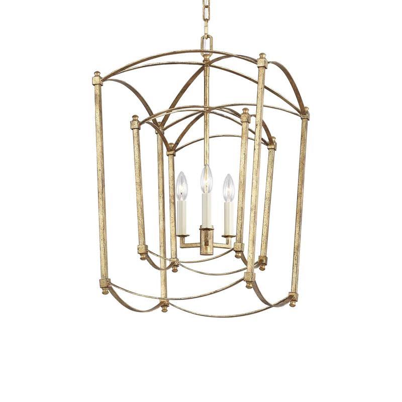 Polished Nickel 3 Light Lantern Q46990