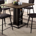 Industrial Walnut Wood Counter Height Table A518502