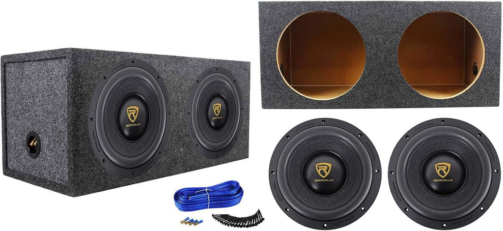 10" 6400 Watt Car Subwoofers with Sealed Sub Box Enclosure I67702