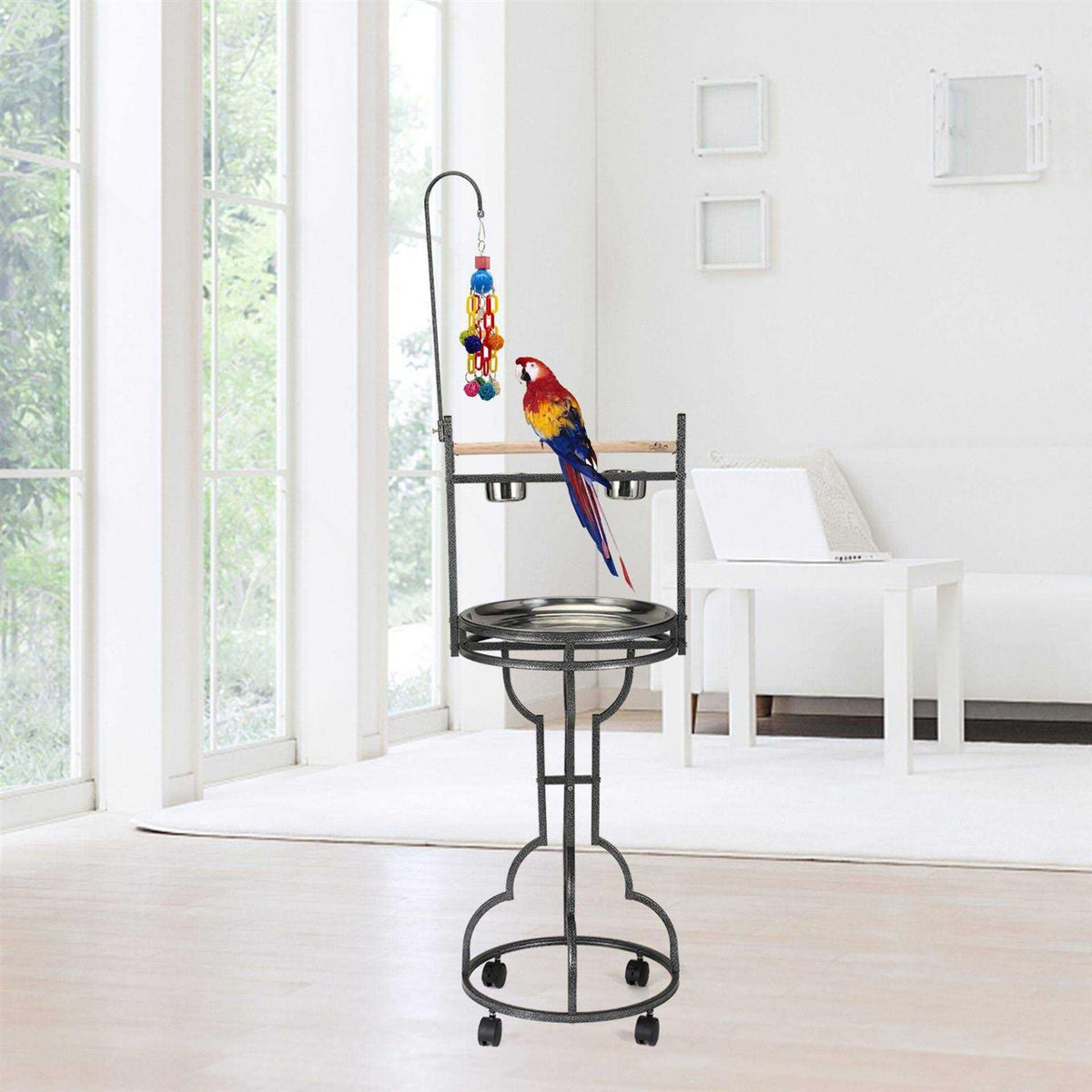 Large Bird Play Stand Feeder Parrot Perch R350
