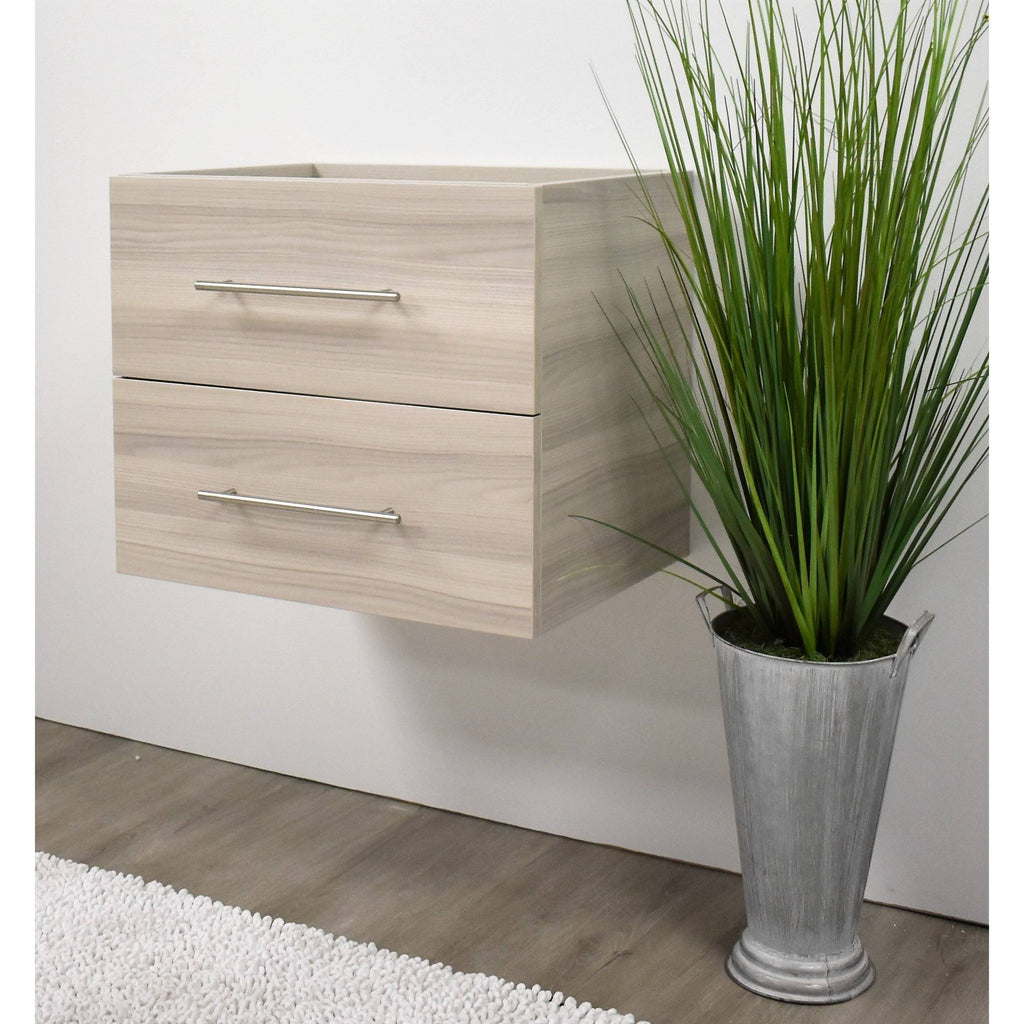Ash Grey Wall-Mounted Floating Bathroom Vanity Cabinet G7117