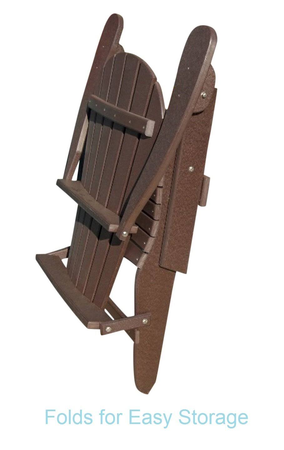 Folding Recycled Poly Adirondack Chair A2781