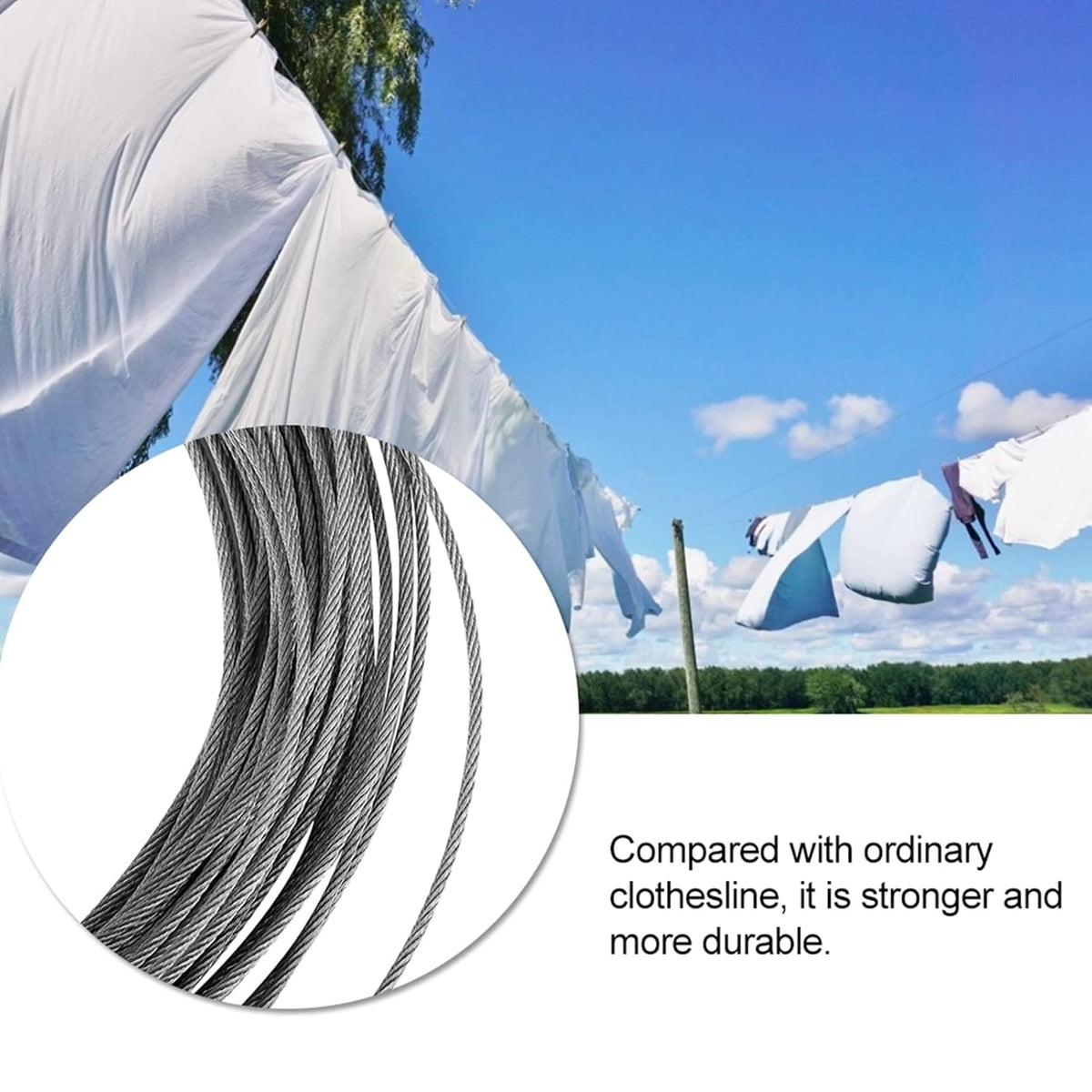 Stainless Steel Wire Rope 1/8inch Metal Cable Y5187