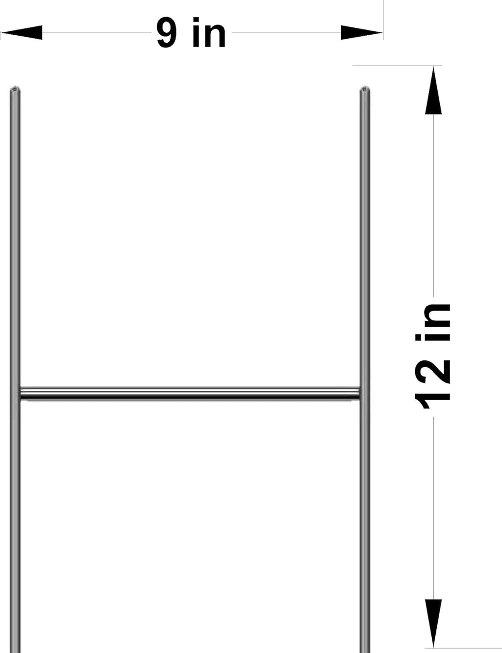 30 Pc White Blank Yard Signs with Metal Stakes E982929