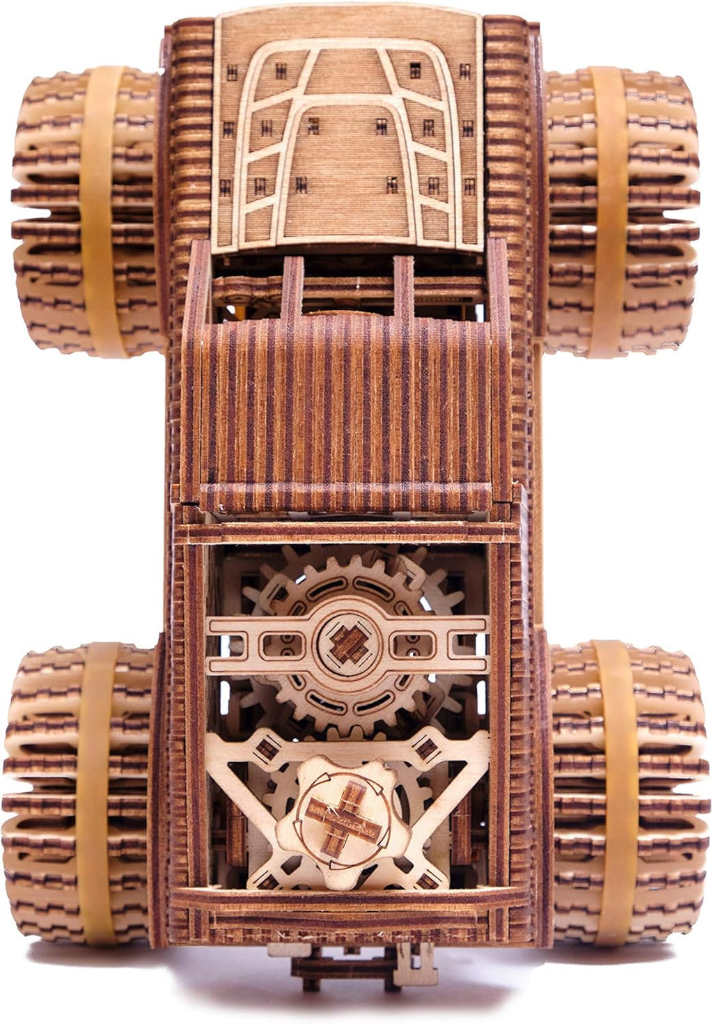 Monster Pickup Truck 3D Wooden Puzzle Model Kit Pack of 2 Q896