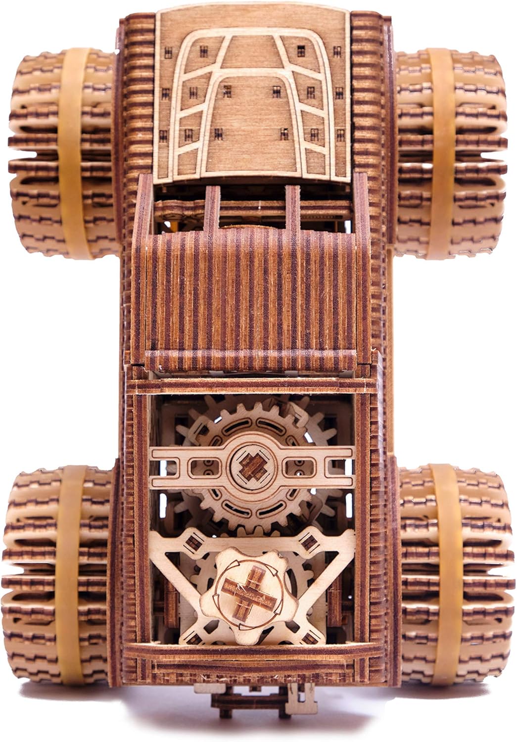 Monster Pickup Truck 3D Wooden Puzzle Model Kit Pack of 2 Q896