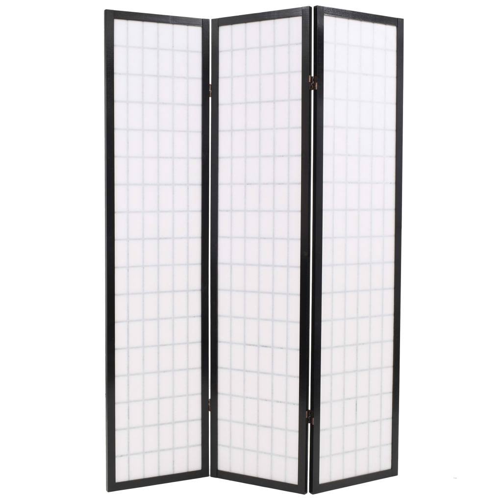 White Folding 5-Panel Room Divider K5991