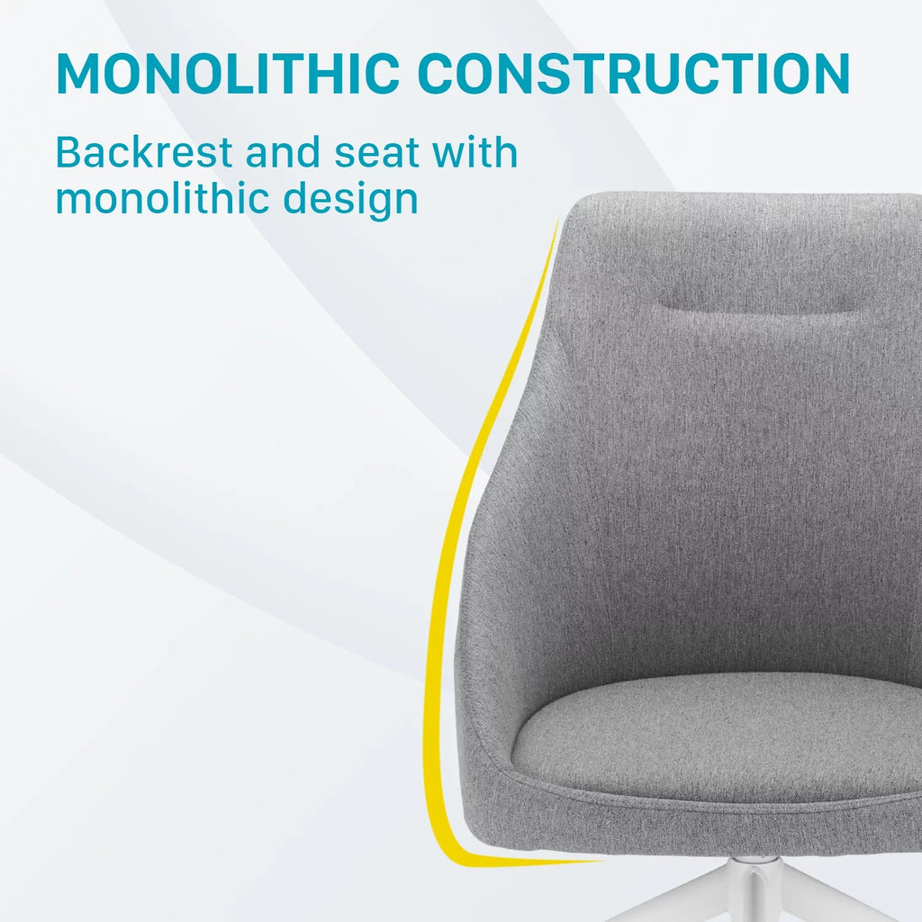 Gray and White Swivel Task Chair P845261