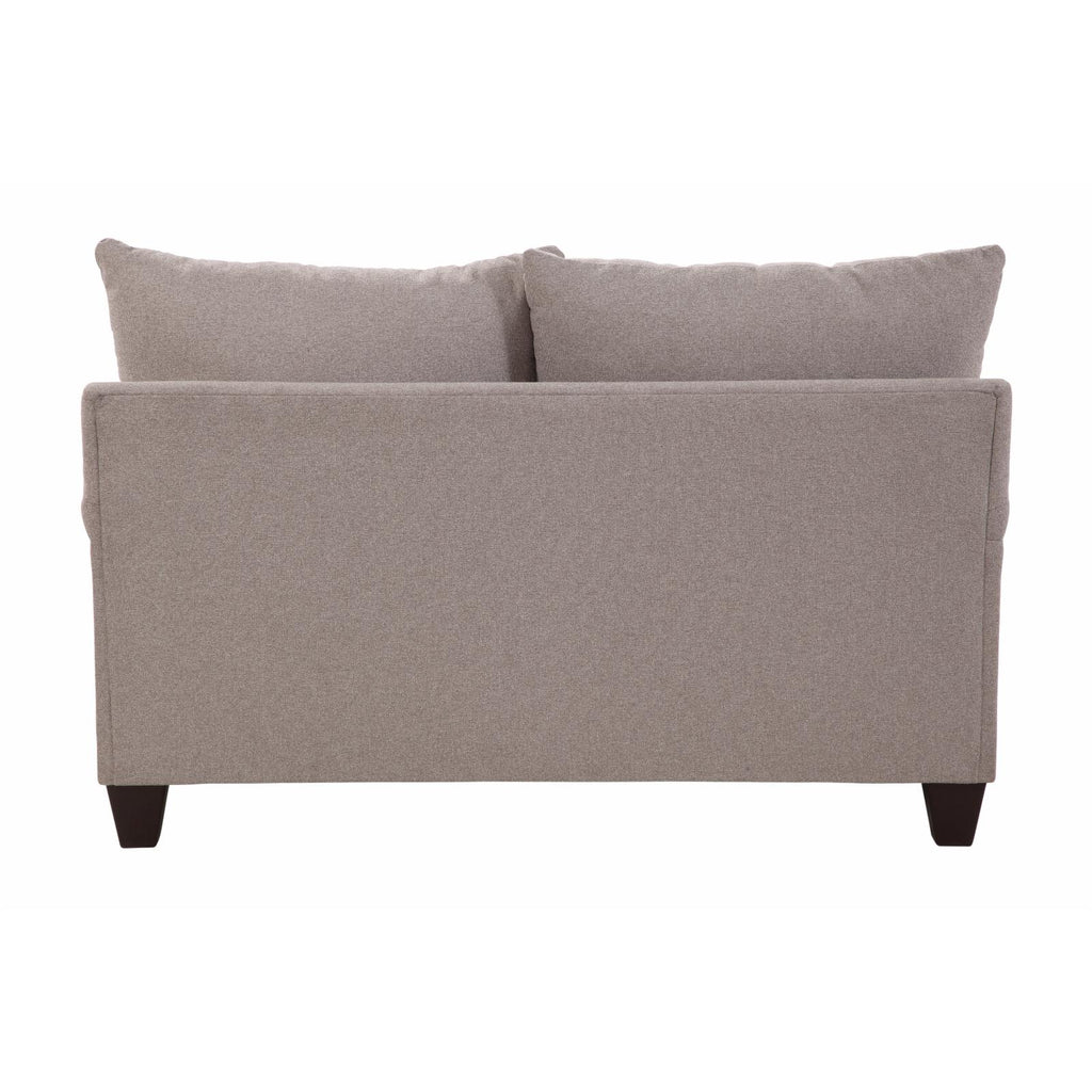 Woven Chenille Rolled Arm Loveseat with 4 Accent Pillows T99821