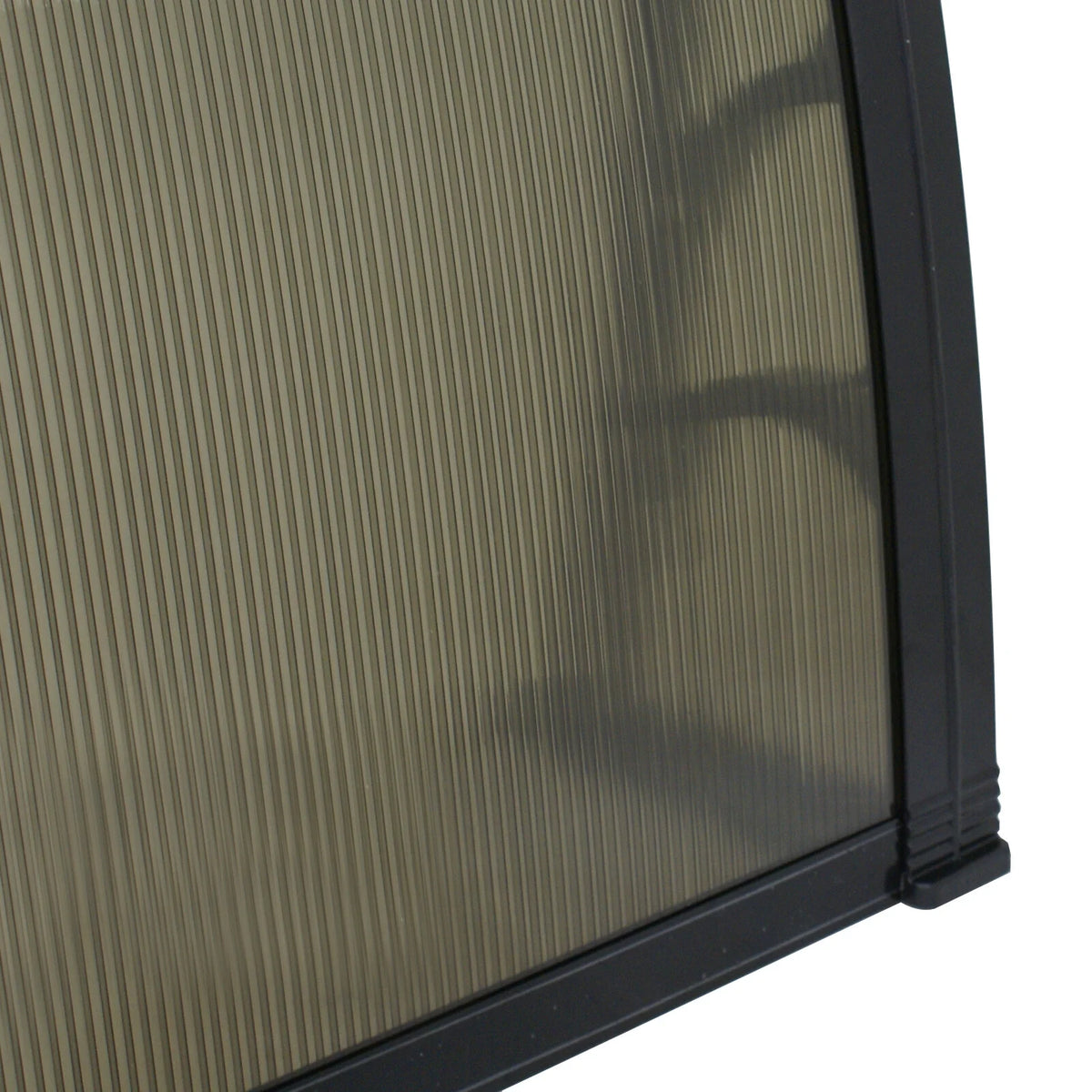 40’’x80’’ Polycarbonate Window Door Awning Canopy with Black Bracket N5469