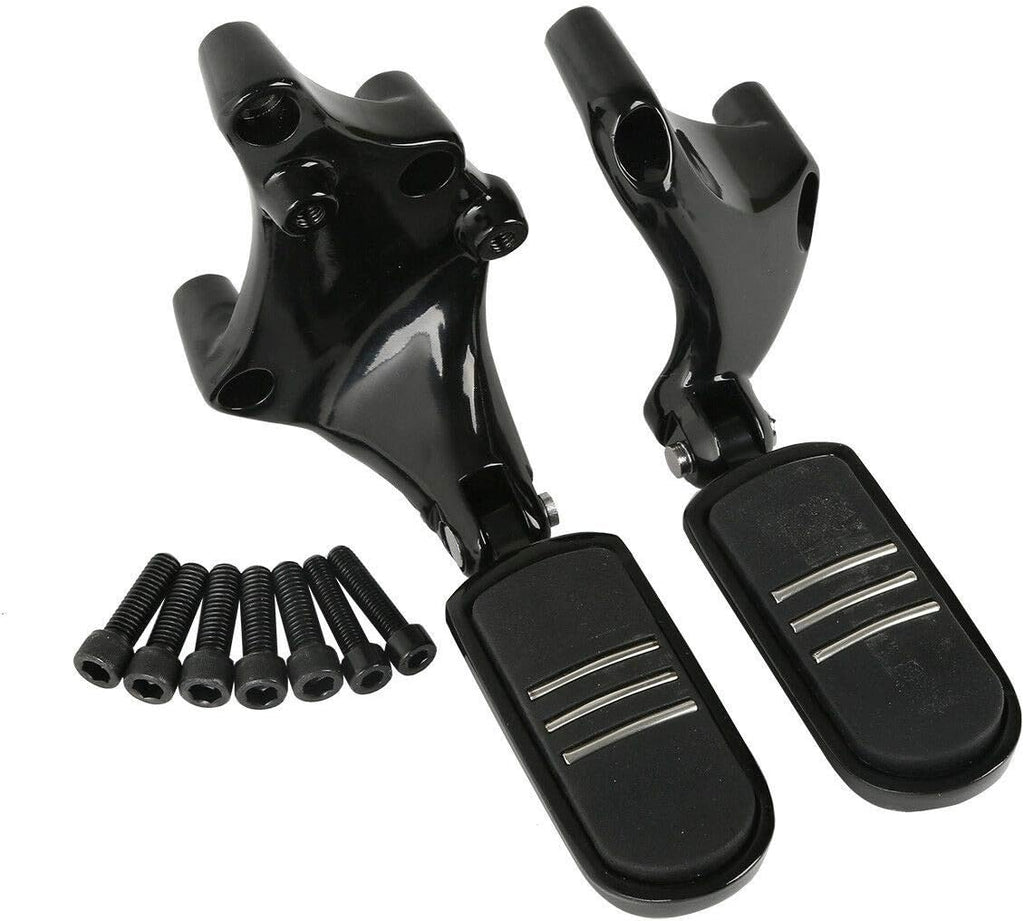 Foot Pegs with Brackets Black Pack of 2 H35115