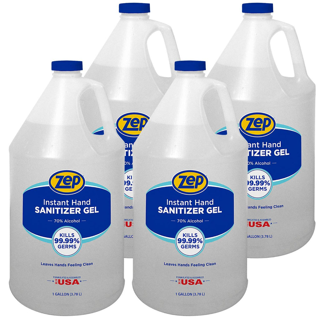 Instant Hand Sanitizer Gel 70% Alcohol 1 gallon Case of 4 C550