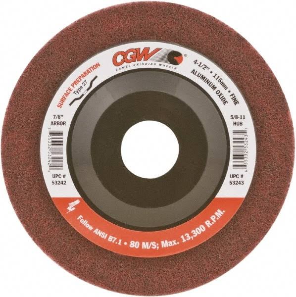 Maroon Aluminum Oxide Deburring Disc V45165
