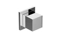 Brushed Nickel Square Three-Way Diverter Valve Trim Plate and Handle N903