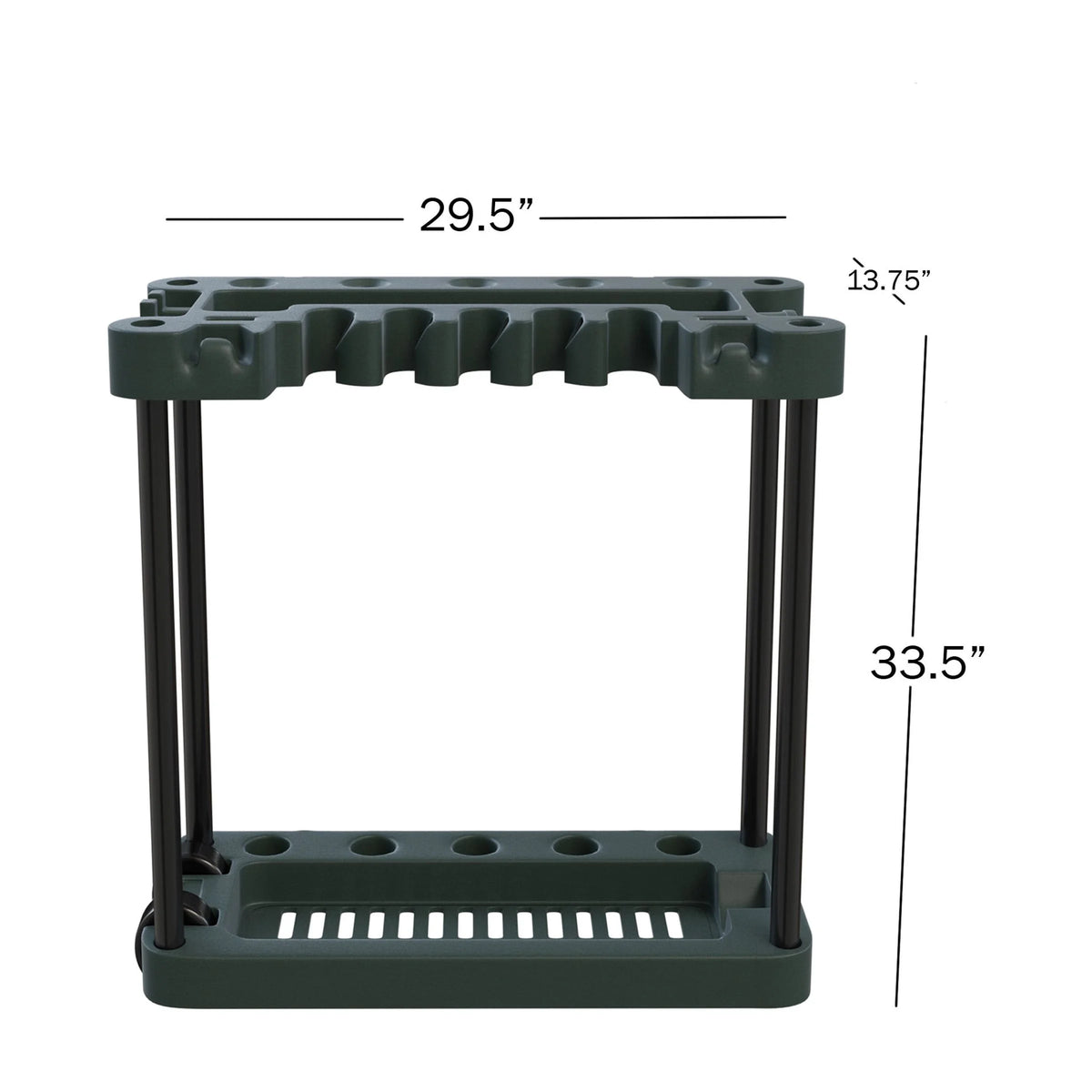 Portable Rolling Garden Tool Organizer with Wheels Y129648