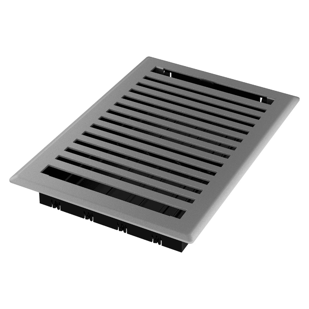 Grey Granite Metal Rectangular Air Floor Register 2 Pack A673501