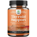 Iodine Thyroid Support Supplement with L Tyrosine Bladderwrack Kelp Selenium Ashwagandha 120 Capsules H5373
