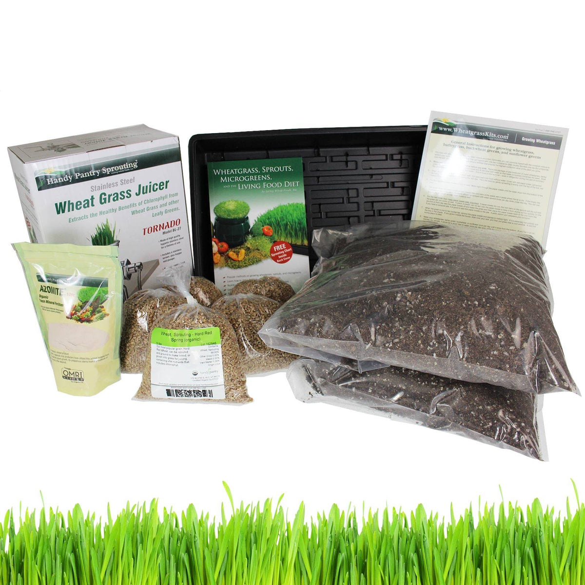 Organic Wheatgrass Growing Kit Tornado Wheat Grass Juicer X509326