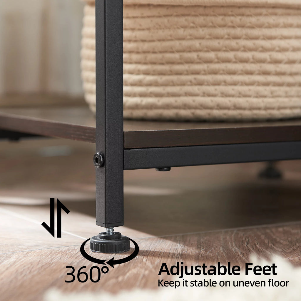 Small Nightstand with Drawer and Storage Shelf I6829