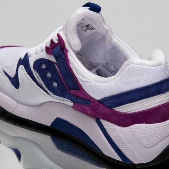 White Purple Suede Sneakers S659225