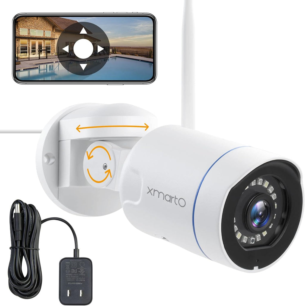 1296p HD Wireless Pan Tilt Security Camera with 2-Way Audio and Night Vision L8252
