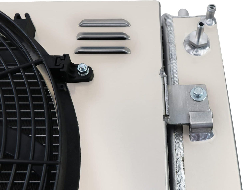 4 Row Radiator Shroud 16'' Fan for Chevy Corvette V8 GAS 2003-2013 Y8290
