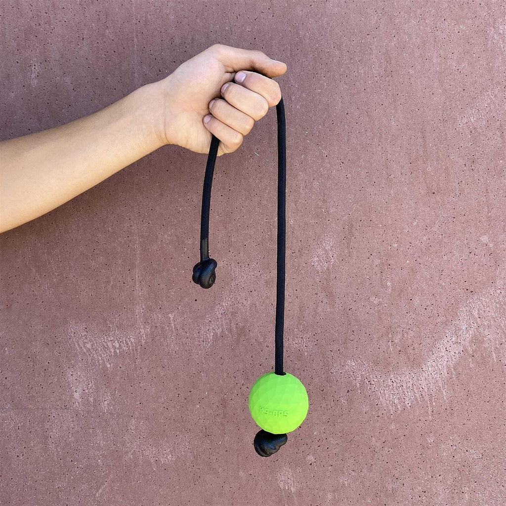 Solid Rubber Dog Ball on a Rope Tug Toy G9731