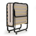 Folding Bed with Memory Foam Mattress Metal Guest Bed Y805