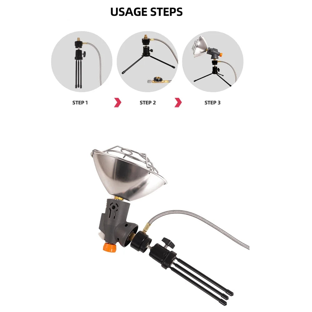 Camping Tent Heating Stove Tripod Holder U207752